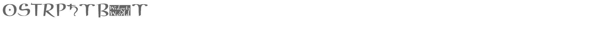 Sample characters Astro Ganza Font