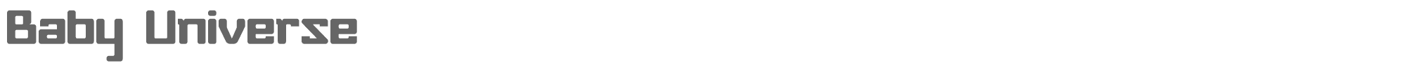 Baby Universe BABYU___.TTF font preview