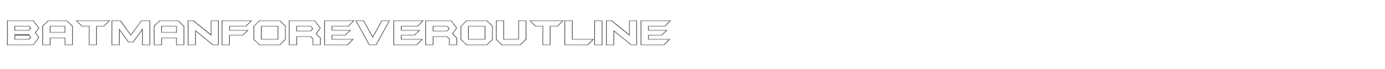 Batman Forever batmfo__.ttf font preview