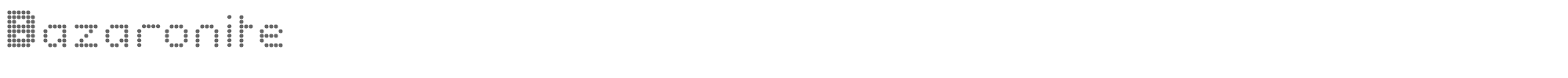 Sample characters Bazaronite Font