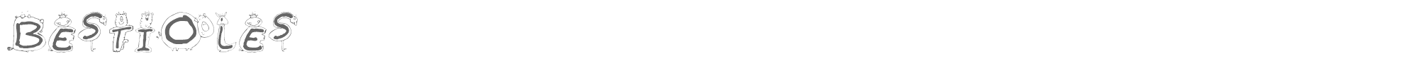 Bestioles Bestioles.TTF font preview