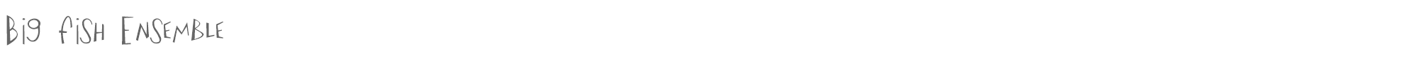 Big Fish Ensemble bigfish.ttf font preview