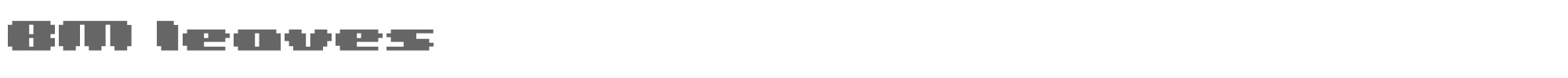 Sample characters BM Leaves Font