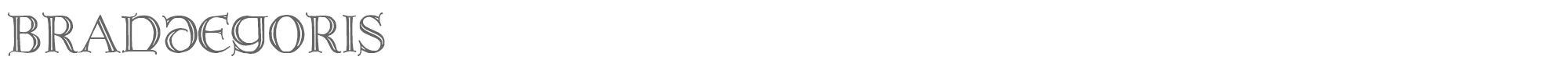 Brandegoris br______.ttf font preview