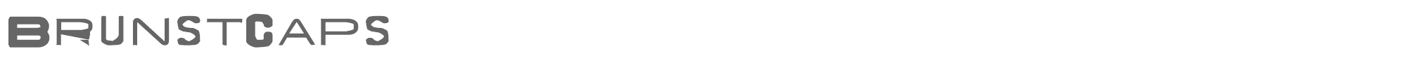 Sample characters Brunst Caps Font