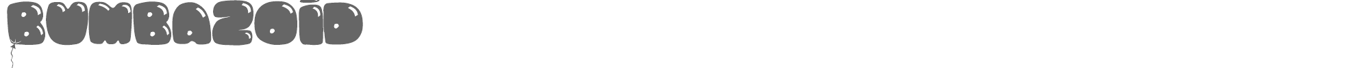 Bumbazoid BUMBAZO.TTF font preview
