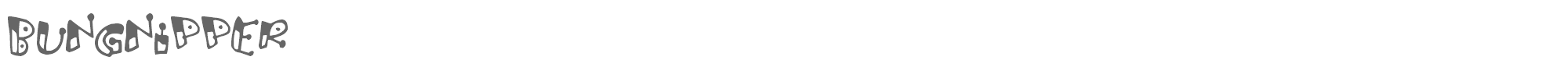 Bungnipper BUNGNIPP.TTF font preview