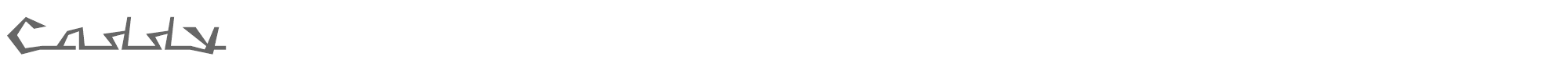 Sample characters Caddy Font