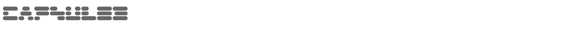 Sample characters Capsule 3 Font