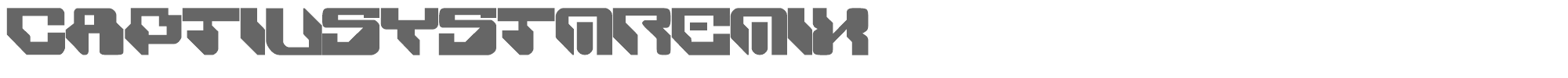 Captiv SystM RemiX cs3.ttf font preview