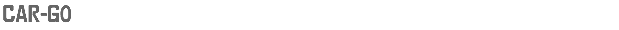 Sample characters Car-Go 2 Font