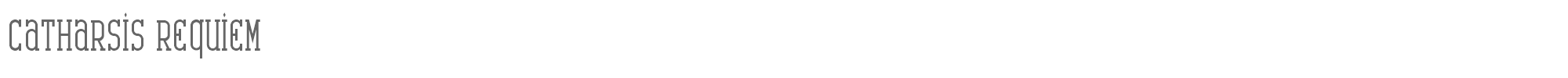 Catharsis Requiem CARB____.TTF font preview