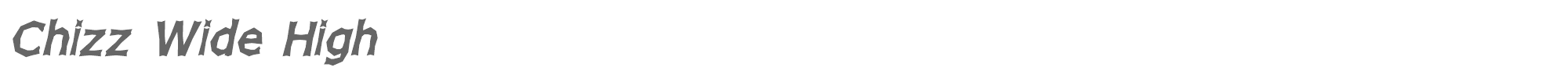 Chizz CHIZZWHO.ttf font preview