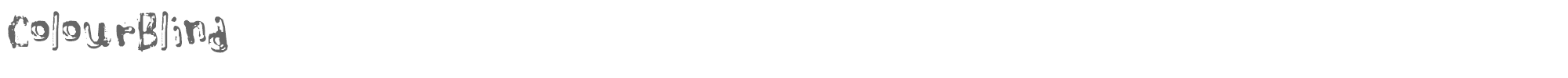 Colour Blind Clrblnd.ttf font preview