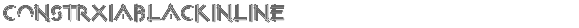 Construxia Black Inline ConstrxiaBlackInline.ttf font preview