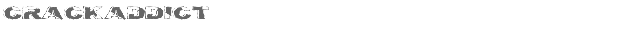 Crackaddict crackaddict.ttf font preview