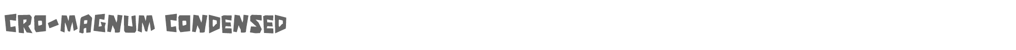 Cro-Magnum croc.ttf font preview