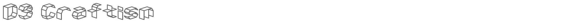 D3 Craftism D3Craftism.ttf font preview