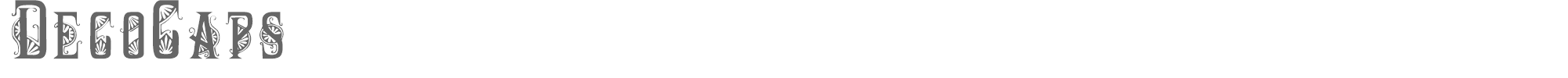 Deco Caps Decocaps.ttf font preview