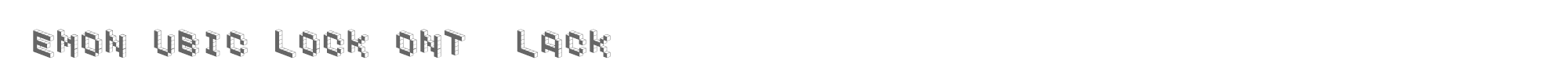 Demon Cubic Block Font cubicblock_b.ttf font preview