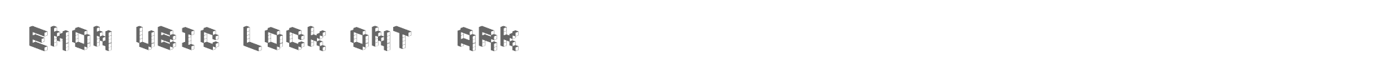 Demon Cubic Block Font cubicblock_d.ttf font preview
