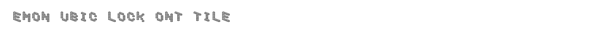 Demon Cubic Block Font cubicblock_t.ttf font preview