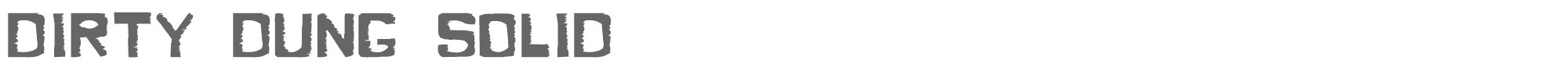 Dirty Dung dirtyd_s.ttf font preview