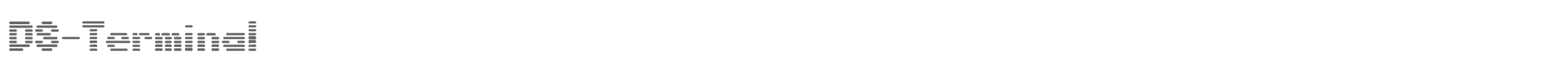 Sample characters DS Terminal Font