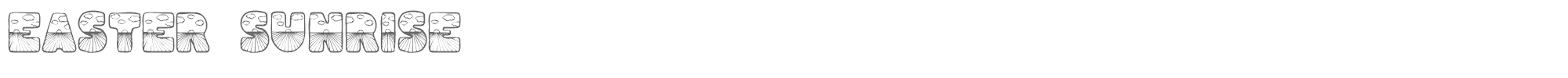 Easter Sunrise Eastersunrise.TTF font preview