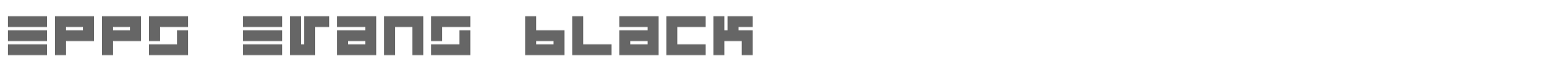 Sample characters Eppy Evans Font
