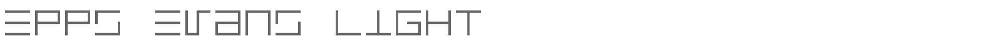 Eppy Evans eppselrg.ttf font preview