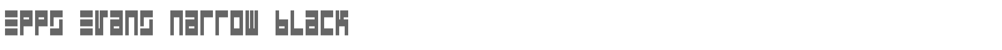 Eppy Evans eppsenbr.ttf font preview