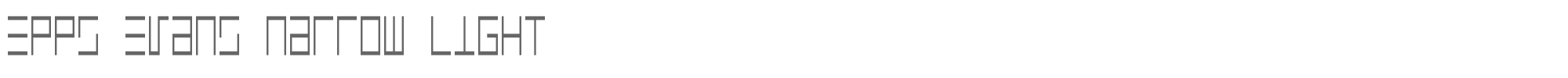 Eppy Evans eppsenlr.ttf font preview