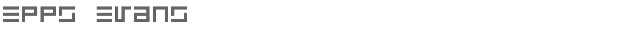 Eppy Evans eppserg_.ttf font preview