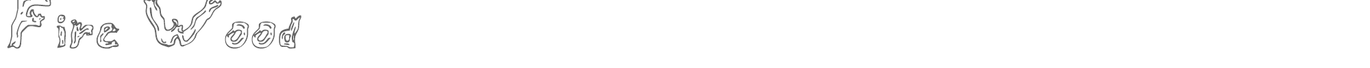 Fire Wood firewood.ttf font preview