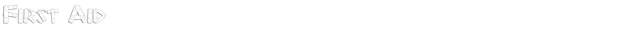 First Aid Firstaid.ttf font preview