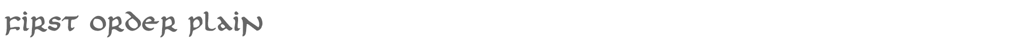 First Order Firstv2p.ttf font preview