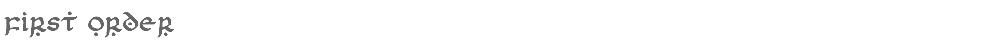 First Order firstv2.ttf font preview