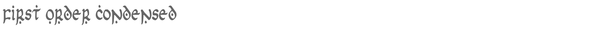First Order firstv2c.ttf font preview