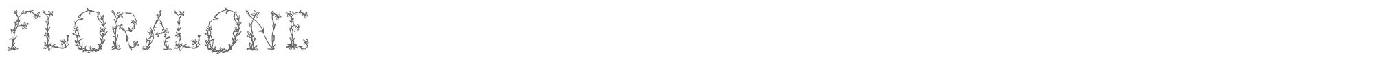Floral FloralOne.ttf font preview