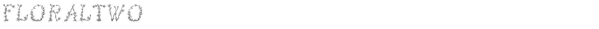 Floral FloralTwo.ttf font preview