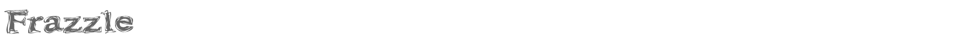 Sample characters Frazzle Font