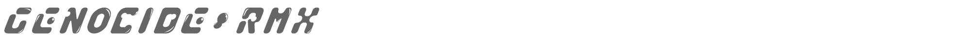 Genocide Rmx GENOCIDE_RMX.ttf font preview