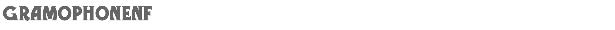 Sample characters Gramophone NF Font