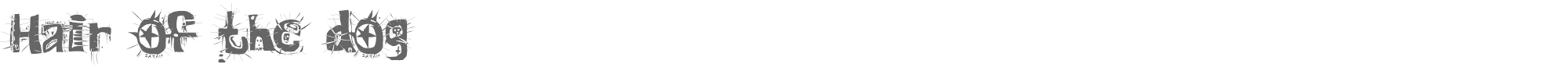 Hair of the Dog HAIROFTH.TTF font preview