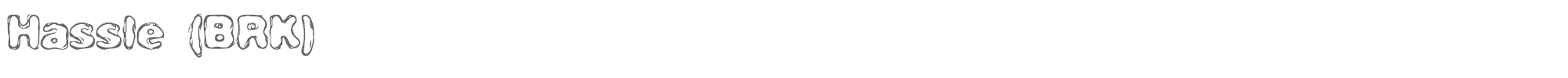 Hassle hassle.ttf font preview