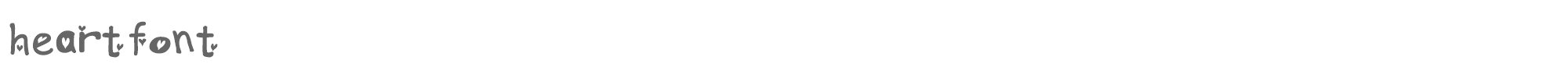 Heart Emboss heartfont.TTF font preview