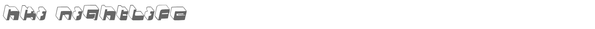 HKI Metropol + Nightlife HKINIGHT.TTF font preview
