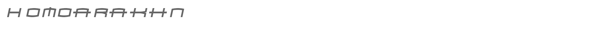 Homoarakhan HOMOARAK.TTF font preview