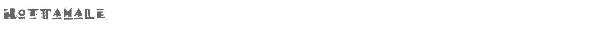 Sample characters Hot Tamale Font